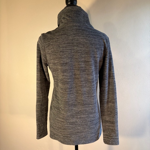 Danskin Cotton Blend French Terry Asymmetrical Yoga Wrap Jacket Women’s Sz Small - Picture 6 of 8